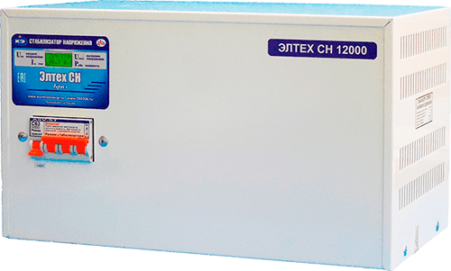 Тиристорный стабилизатор 12 квт Элтех СН 12000 стандарт